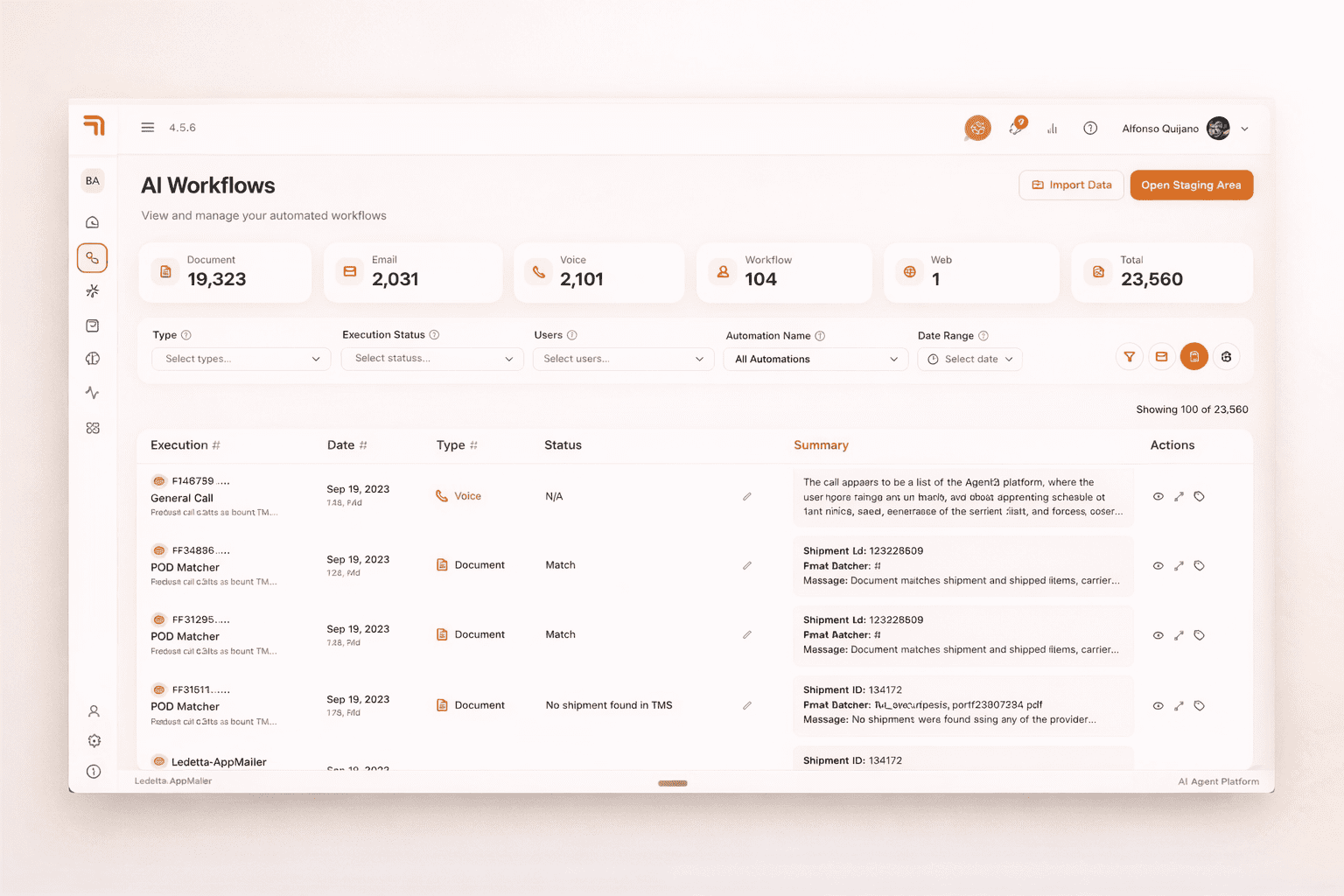 AI Workflows Dashboard